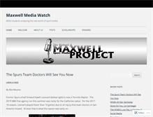 Tablet Screenshot of maxwellmediawatch.com